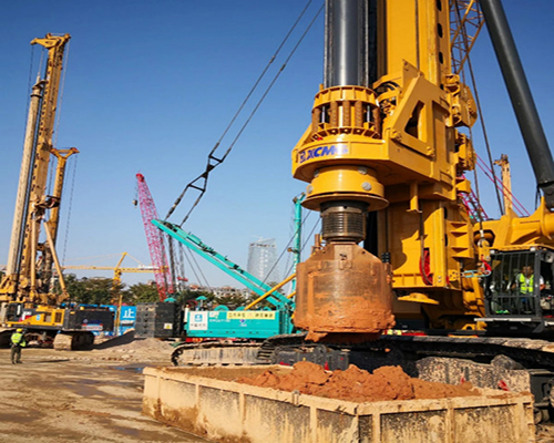 無(wú)限達400E旋挖鉆杭州中環(huán)柯橋段高架橋改建工程施工現場(chǎng)